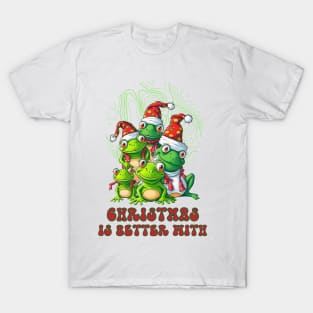 Frogs Enjoying Christmas T-Shirt